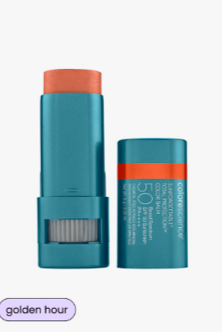 COLORESCIENCE COLOR BALM GOLDEN HOUR PROTECTOR SOLAR LABIOS Y MEJILLAS FPS50 9G