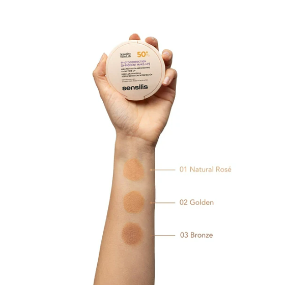 SENSILIS PHOTOCORRECTION D PIGMENT MAKE UP MAQUILLAJE COMPACTO FPS50+ 10G