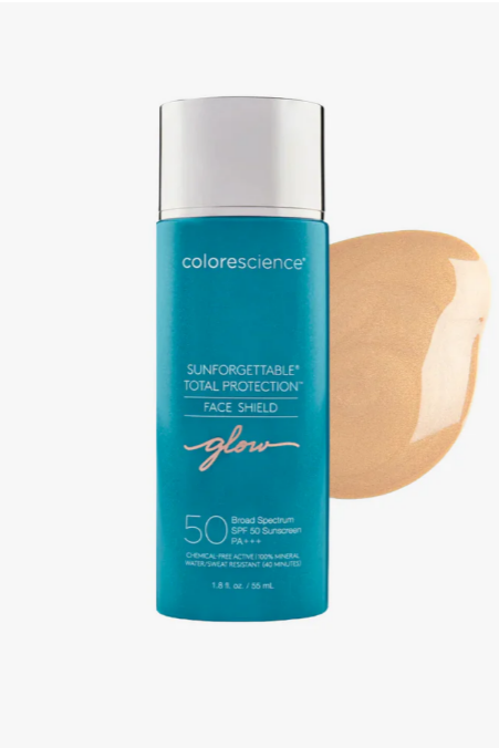 COLORESCIENCE FACE SHIELD GLOW PROTECTOR SOLAR MINERAL FPS50 55ML
