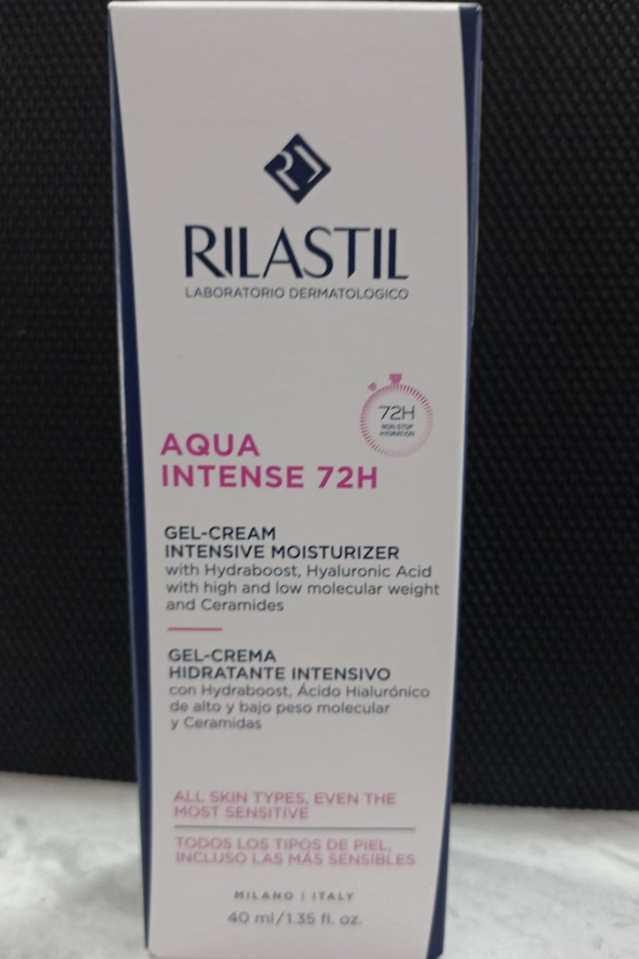 RILASTIL AQUA INTENSE 72H GEL CREMA FACIAL HIDRATANTE 40ML
