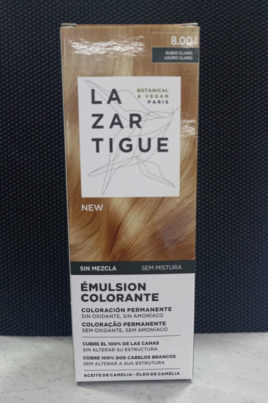 LAZARTIGUE EMULSION COLORANTE PARA CANAS 8.00 RUBIO CLARO