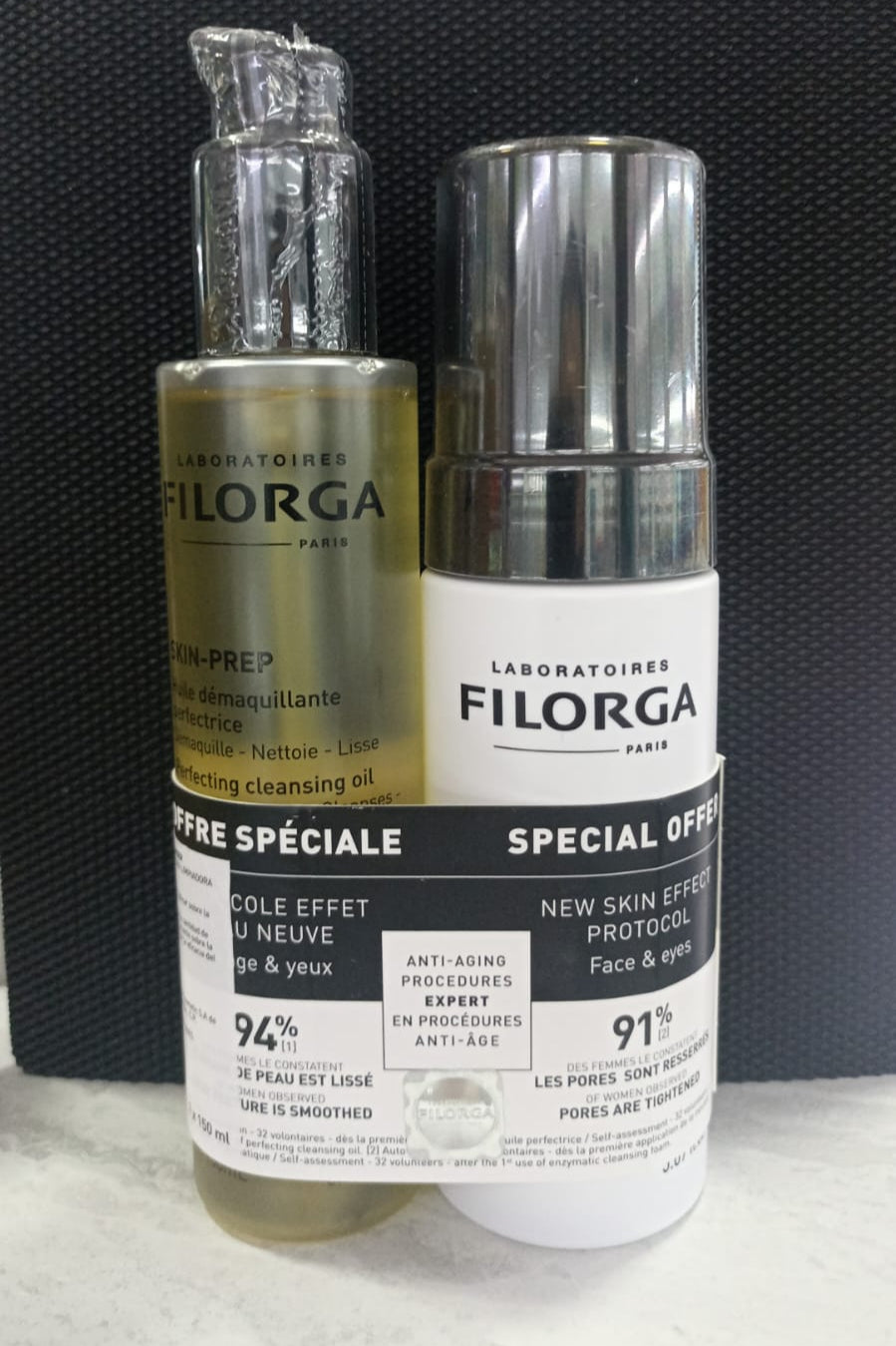 FILORGA DUO SKIN PREP OIL 150ML + FOAM CLEANSER 150ML PACK