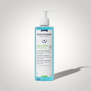 ISISPHARMA - TEEN DERM SENSITIVE - GEL LIMPIEZA FACIAL PURIFICANTE 400ML