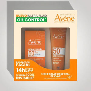 AVENE - KIT - ULTRA FLUID FPS50+ TEXTURA INVISIBLE 50ML + PROTECTOR SOLAR CORPORAL EN LECHE FPS50+ 100ML
