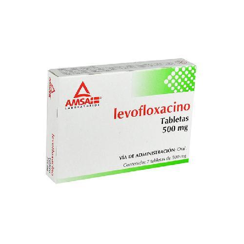 AMSA - LEVOFLOXACINO 500MG 7 TABLETAS
