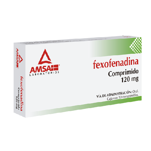 AMSA - FEXOFENADINA 120MG 10 COMPRIMIDOS