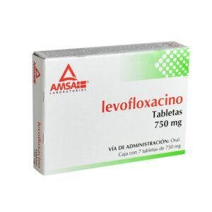 AMSA - LEVOFLOXACINO 750MG 7 TABLETAS
