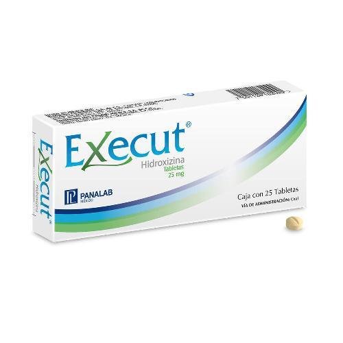 PANALAB - EXECUT - HIDROXIZINA 25MG 25 TABLETAS