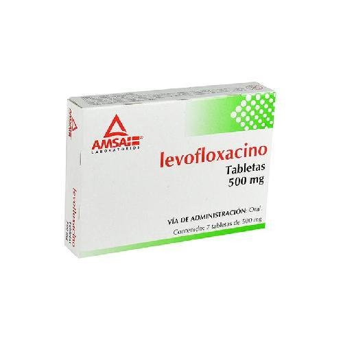 AMSA - LEVOFLOXACINO 500MG 7 TABLETAS
