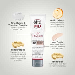 ELTA MD - UV PHYSICAL TINTED - PROTECTOR SOLAR HIDRATANTE FACIAL FPS41+ 85G