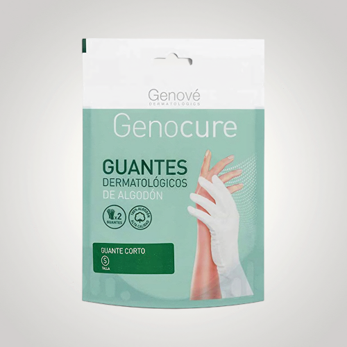 GENOVE - GENOCURE - GUANTES DERMATOLOGICOS DE ALGODON CHICO