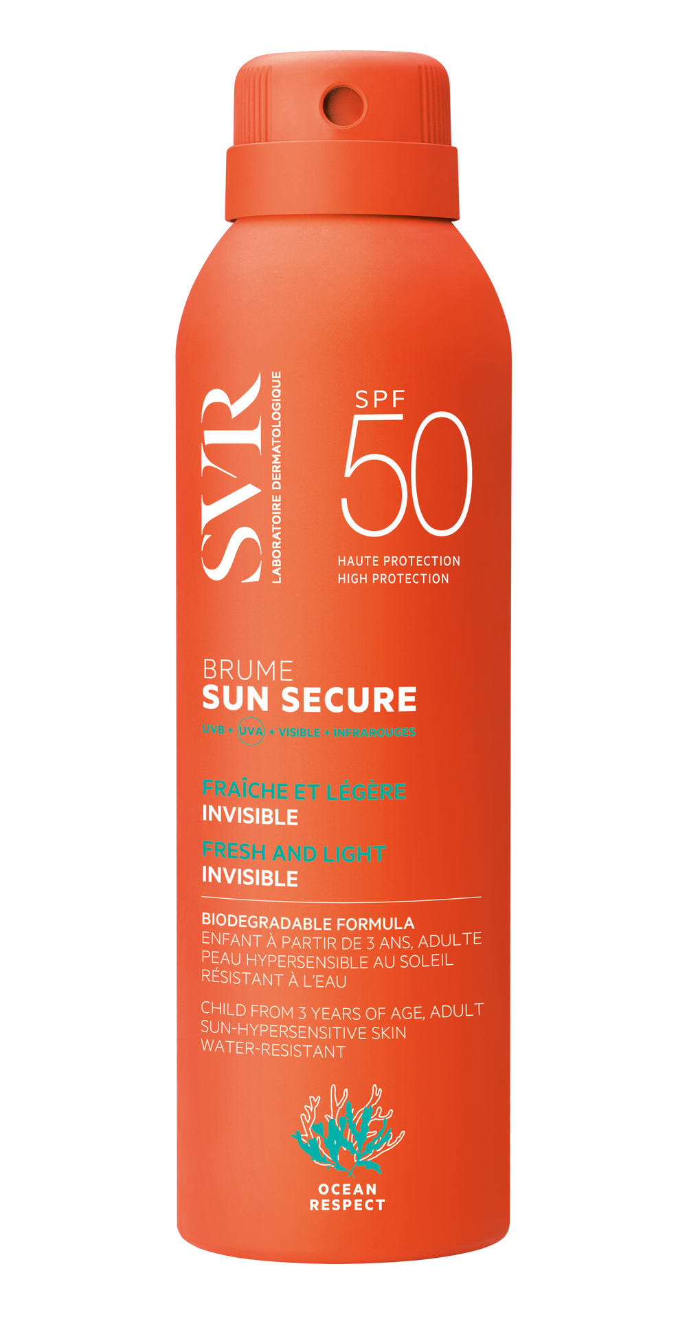 SVR- SUN SECURE BRUME SPF50+ 200mL.