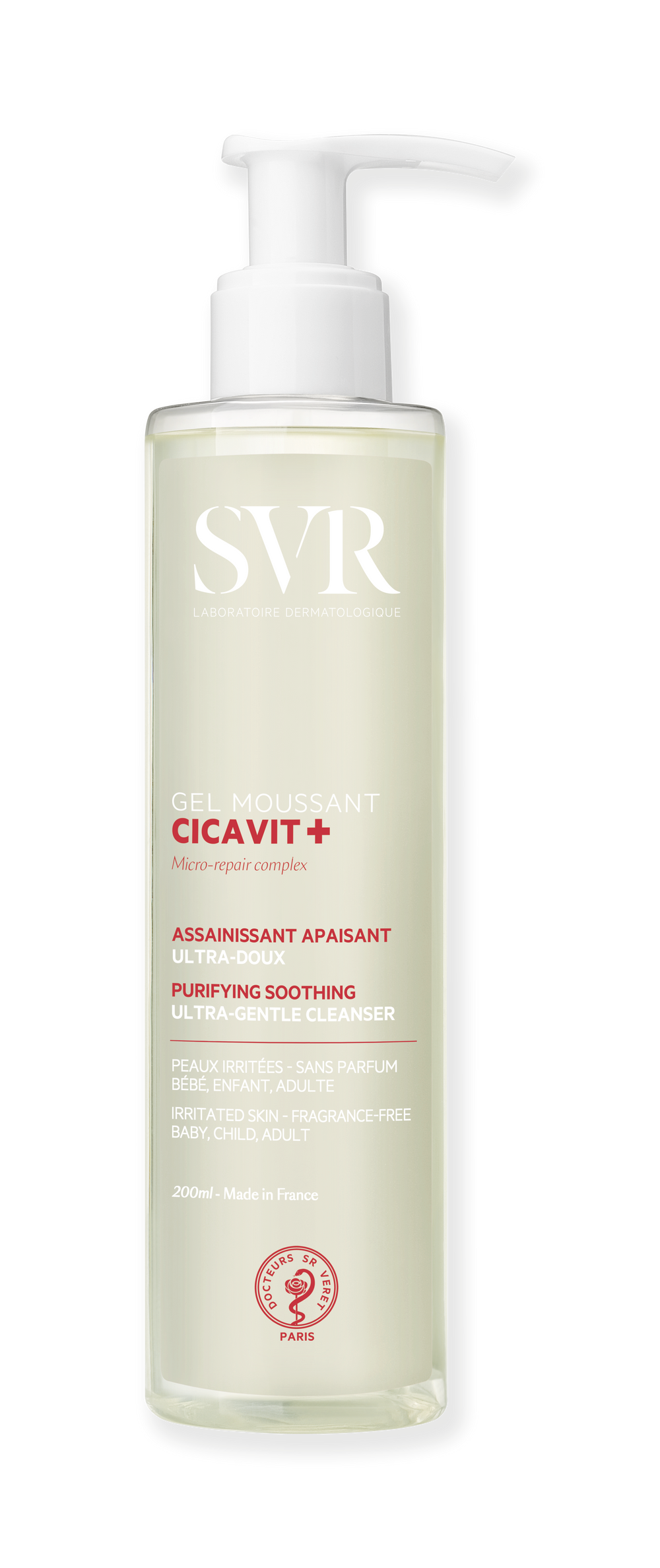 SVR - CICAVIT+ GEL MOUSSANT - LIMPIADOR PURIFICANTE ULTRASUAVE 200ML