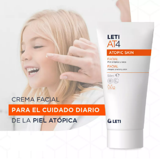 Leti At4 Atopic Skin Crema Facial Emoliente Piel Seca & Atopica 50ML