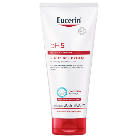 Eucerin PH5 Gel Crema Corporal Textura Ligera Piel Seca & Sensible 200ML