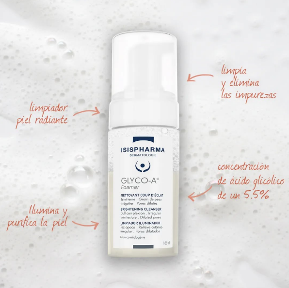 Isispharma Glyco A Foamer Espuma De Limpieza Iluminador Facial 100ML