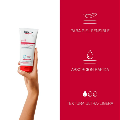 Eucerin PH5 Gel Crema Corporal Textura Ligera Piel Seca & Sensible 200ML