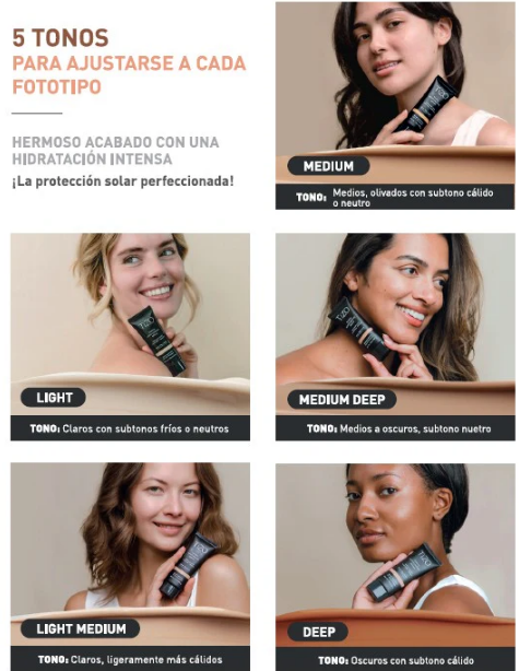 Tizo Tinted Moisturizing Deep Suero Hidratante Facial FPS30 50G