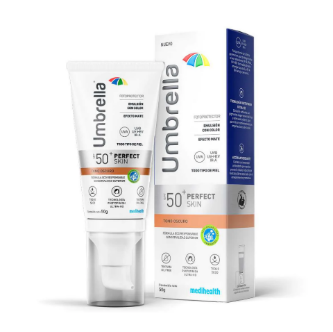 Umbrella Perfect Skin Protector Solar FPS50+ Tono Oscuro Todo Tipo De Piel 50G