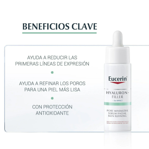 Eucerin Hyaluron Filler Only Skin Serum Facial Minimizador De Poros Anti-Edad 30ML
