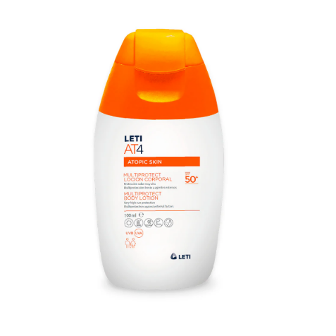 Leti At4 Atopic Skin Multiprotect Locion Corporal Protección Solar FPS50+ 100ML