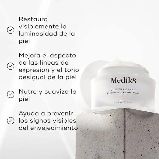 Medik8 C Tetra Lipid Vitamin Radiance Crema Antioxidante Facial 50ML