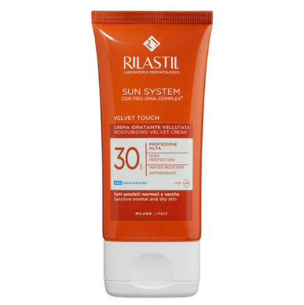 Rilastil Sun System Velvet Touch FPS50+ Crema Hidratante Con Proteccion Solar 50ML