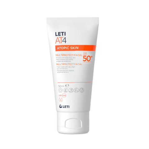 Leti At4 Atopic Skin Multiprotect Facial Protección Solar FPS50+ 50ML