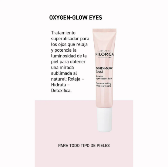 Filorga Oxygen Glow Eyes Peptidos Crema Contorno De Ojos Alisador Iluminador 15ML