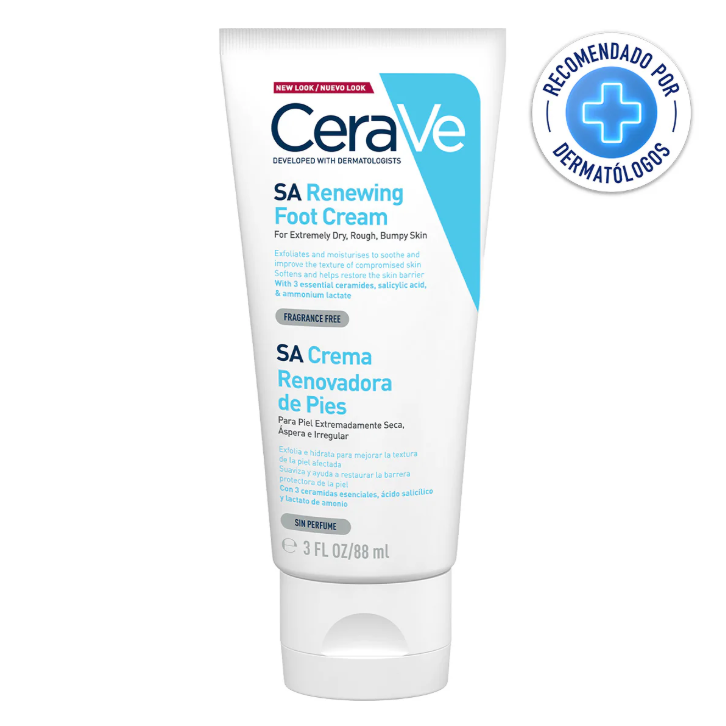 Cerave Crema Renovadora Hidratante Para Pies Piel Muy Seca & Aspera 88ML
