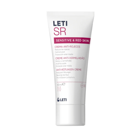 Leti Sr Sensitive & Red Skin Crema Anti-Rojeces Piel Sensible FPS20 40ML