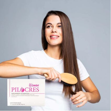 Pilocres Woman Suplemento Alimenticio Integral Cabello Piel & Uñas 30 Capsulas