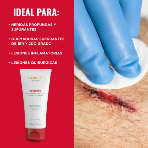 Trioximed By Omanu Heribac Balsamo Ozonizado Regenerador 100G