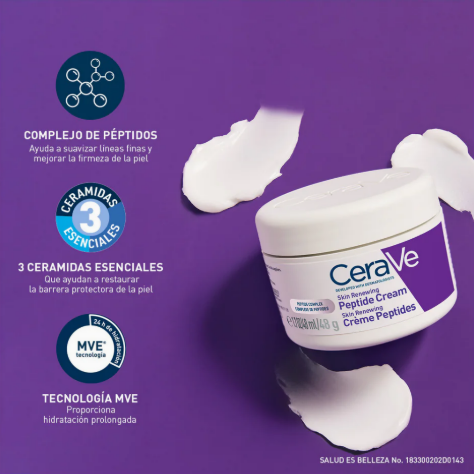 Cerave Skin Renewing Crema De Noche Con Péptidos 48G