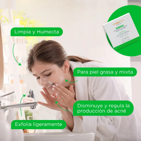 Trioximed By Omanu 2 Pack Jabón Dermolimpiador Antiacne 100G