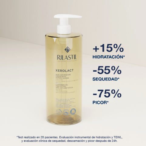 Rilastil Xerolact Cleansing Oil Aceite Limpiador Corporal Antiirritacion Hidratante 1LT