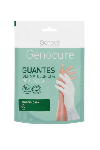 Genove Dermatologics Genocure Guantes Dermatologicos De Algodon Talla Mediana 1 Par
