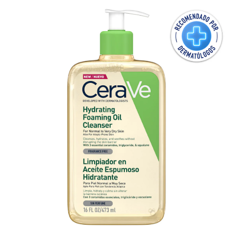 Cerave Limpiador Aceite de Ducha Facial & Corporal Piel Normal Seca 473ML
