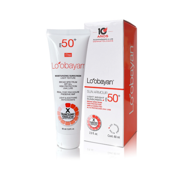 Loobayan Sun Armor Tranexamic Fotoprotector Base Ligera FPS50+ 60ML