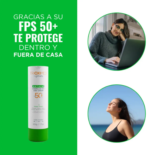 Trioximed By Omanu Crema De Dia Antiacne FPS50+ 50G