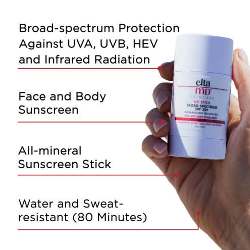 Elta MD Skincare UV Stick Broad Spectrum SPF50+ Face & Body Sunscreen 37G
