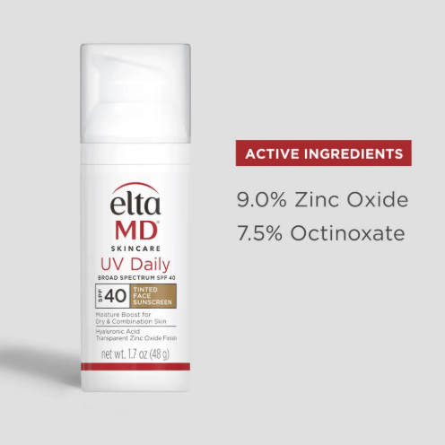 Elta MD Skincare UV Daily Broad Spectrum SPF40 Tinted Face Sunscreen 48G