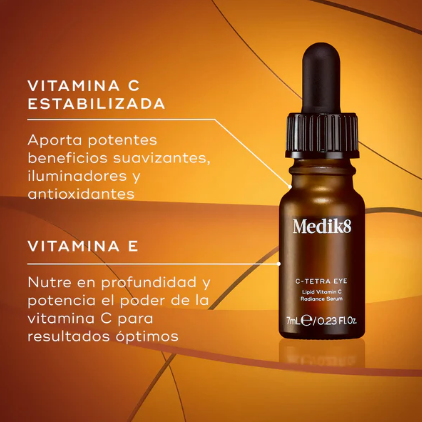 Medik8 C Tetra Eye Lipid Vitamin Radiance Suero Antioxidante Contorno De Ojos 7ML