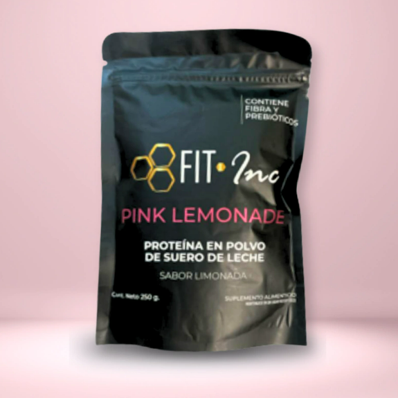 Fit Inc Pink Lemonade Proteina En Polvo Suero De Leche Sabor Limonada 250G