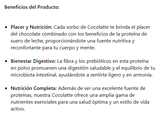 Fit Inc Chocolatte Proteina En Polvo Suero De Leche Sabor Chocolate 250G