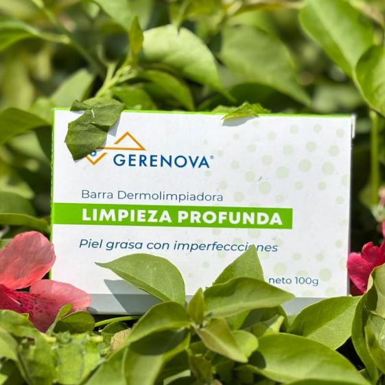 Gerenova Barra Dermolimpiadora Limpieza Profunda Piel Grasa Con Imperfecciones 100G