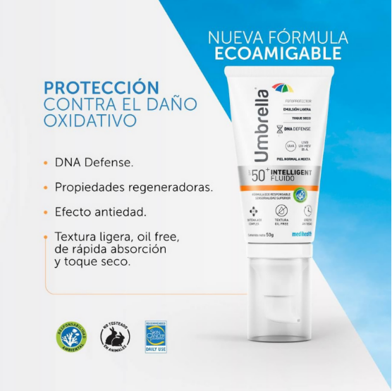 Umbrella Intelligent Fotoprotector Solar FPS50+ Piel Normal & Mixta Toque Seco 50G