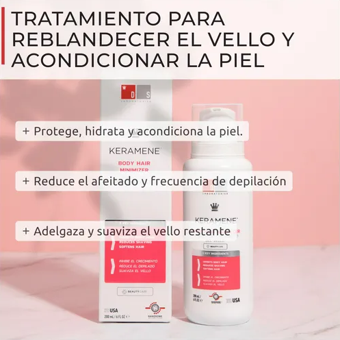Ds Labs Keramene Body Hair Minimizer Reblandecedor De Vello Corporal & Facial 200ML