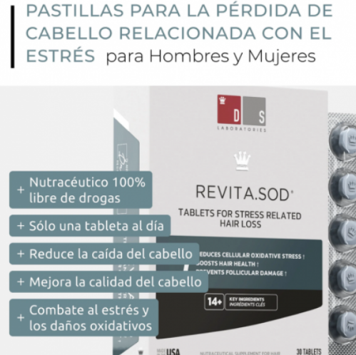 Ds Labs Revita Sod Suplemento Alimenticio Superoxido De Dismutasa 30 Tabletas