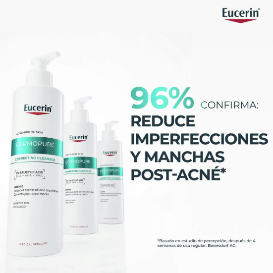 Eucerin Dermopure Gel limpiador Concentrado Piel Tendencia Acneica 400ML
